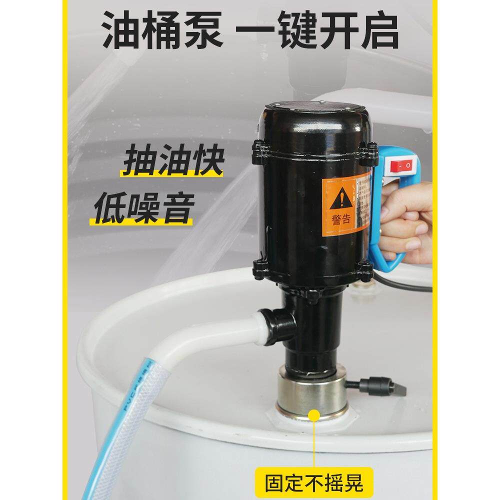 油抽子电动油桶泵手提式油抽柴油220V小型抽油泵加油泵防爆机油泵