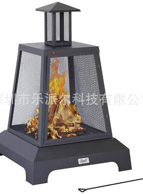 源头工厂现货跨境电商出口烤火炉木炭篝火炉木柴烤火盆fire place