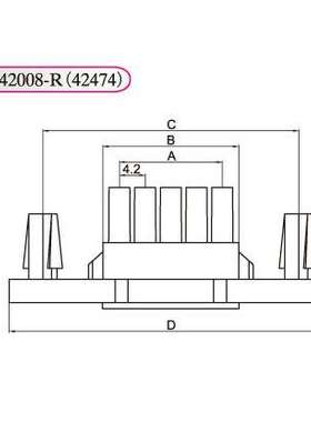 HXH红星接插件 42474 HX42008-2R/4R/6R/8R/10R/12R/14R/16R/24R