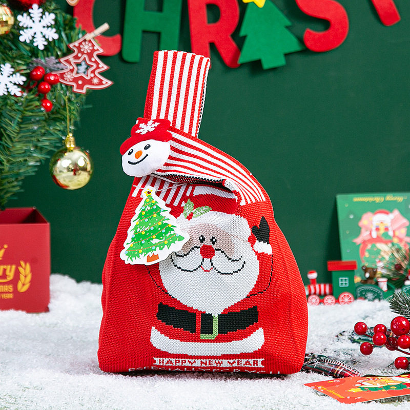 圣诞节糖果袋手提包可爱针织女士休闲针织包手拎高级质感厂家,箱包皮具/热销女包/男包,手拿包,淘宝优惠券,粉丝福利购,淘宝优惠卷