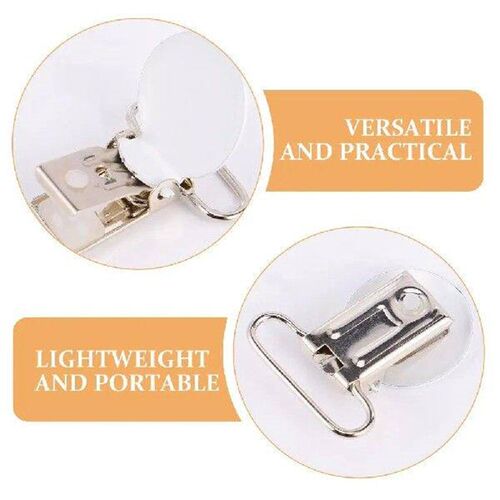 6 Pcs Metal Pacifier Clip Overall Buckles Cowboy Suspender