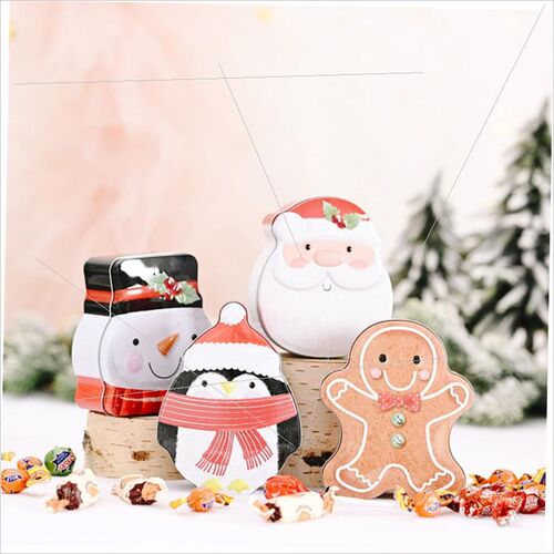 Christmas cartoon tinplate box gift box gift box圣诞礼物盒