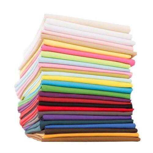 cotton fabric plain white cloth black and布料