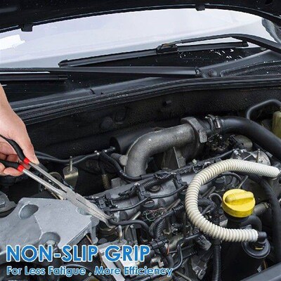 New 3Pcs Hose Gripper Plier 11inch Carbon Steel Spark Plug