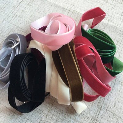 80/100/120/160CM Length  Width Velvet Surface Shoelaces Wome