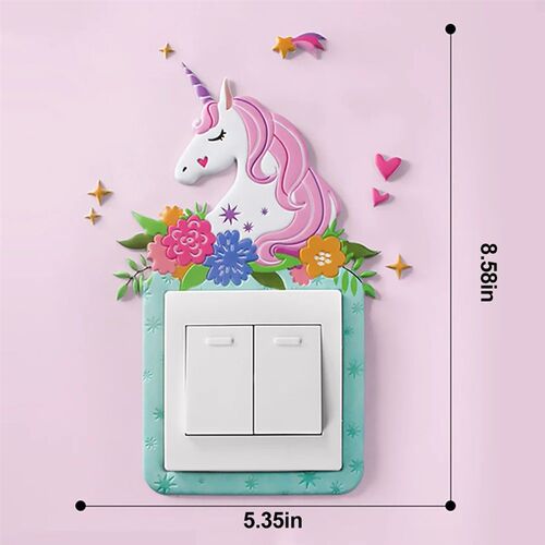 3D Unicorn Switch er Cartoon Kids Room Decor luminous ers Sw