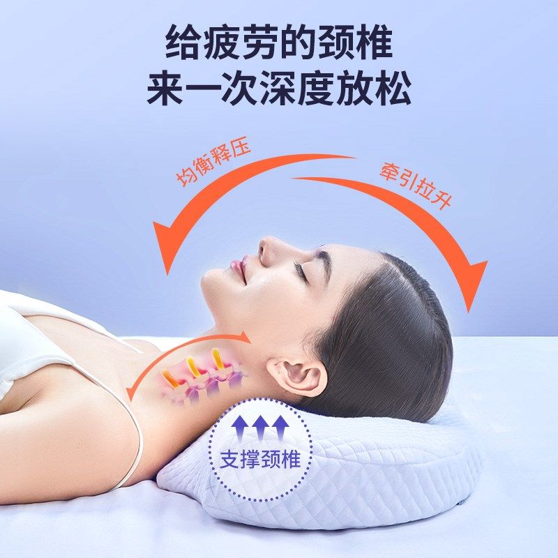 颈椎枕头富贵包颈椎变直反弓专用记忆棉睡眠枕圆柱拉伸睡觉护颈椎,床上用品,功能枕/保健枕/养生枕,淘宝优惠券,粉丝福利购,淘宝优惠卷
