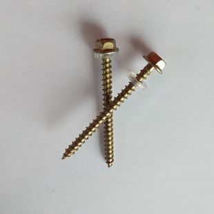 木钻尾螺丝钉 加长m5m彩钢钻尾丝燕尾 带垫法兰面外六角自钻尖头