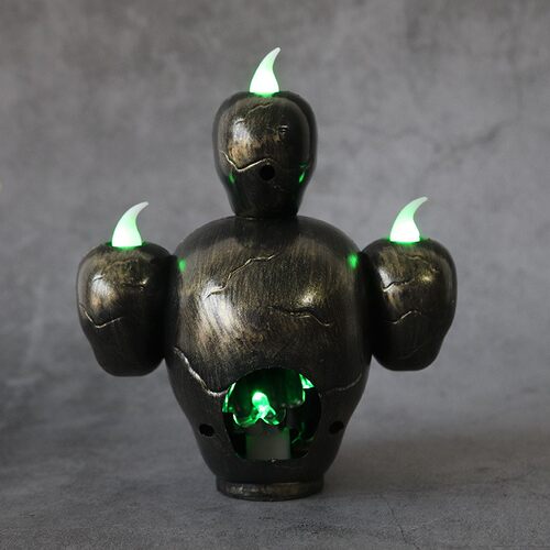 Halloween new product smoke horror skull head lamp pumpkin