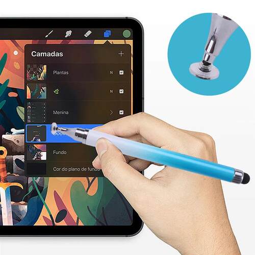 1-4Pcs Universal 2 in 1 Stylus Pen Drawing Tablet Pens Color