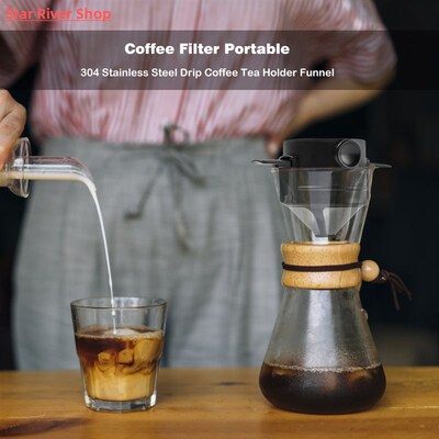 Coffee Filter Portable Stainless Steel Foldable Drip Coffee