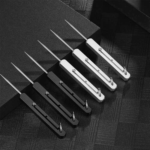 Portable Titanium Alloy All-in-one Toothpick, Tamper-resista