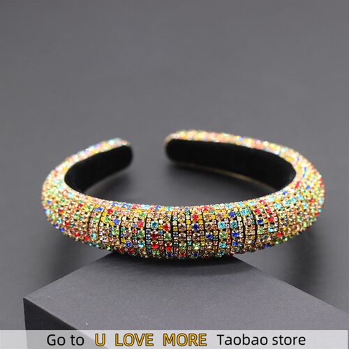 Catwalk Luxury Personality Color Rhinestone Headband New Bar