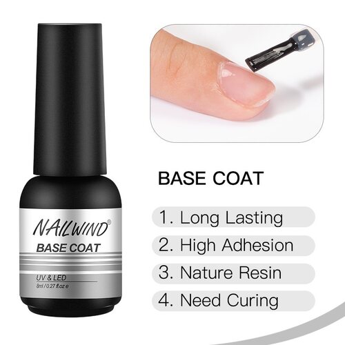 Base Gel Top Coat Nail Polish Primer 8ML Manicure Nails Art