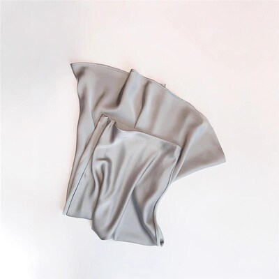 French Style Elegant Light Luxury Satin Dape Skirt Womens H