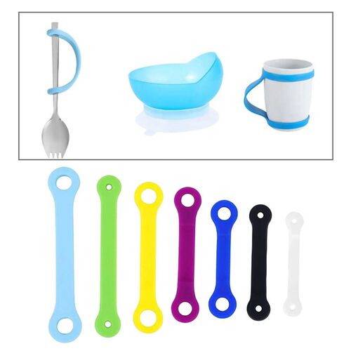Anti-Slip Eating Aid Tableware All-In-One Stainless Steel Fl