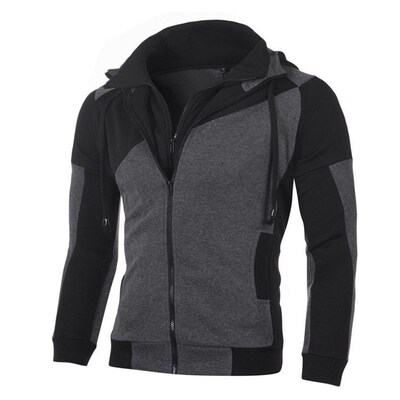 2025 Mens Personalized Color Matching Double-layer Zipper H