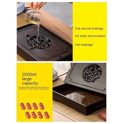 Household Luxury Modern Tea Set  Tray Table Simple Small