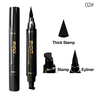 2 In 1 Eyeliner Stamp Double-ended Liquid Eyeliner Pencil Wa