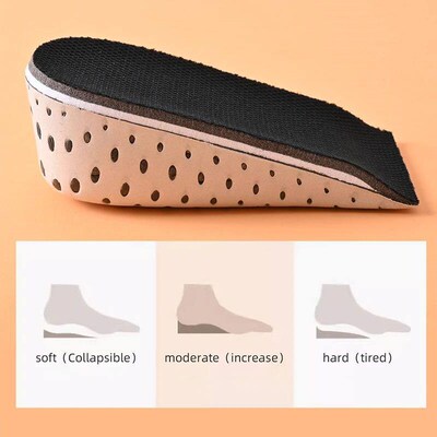 1 Pair Height Increase Insole Breathable Memory Foam Heel Li
