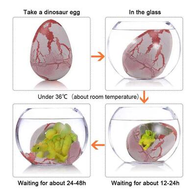 60 PCS Dinosaur Eggs, Grow in Water Easter Basket Stuffers,