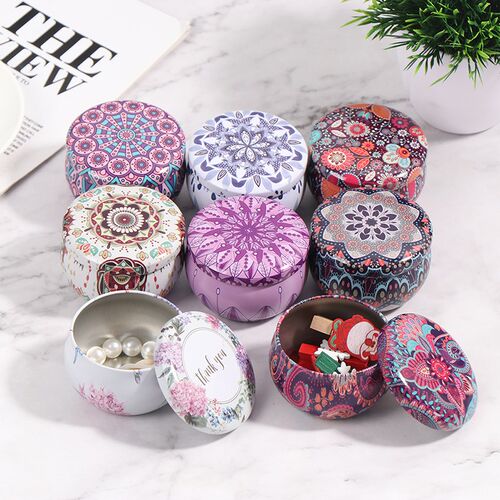 Fashion Tin Storage Box Classic Style Small Boxes Sealed Tob