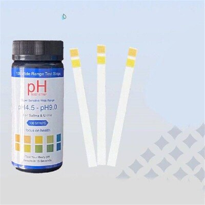 100Strips 4.5-9 Litmus Alkaline Acid Paper Water Saliva