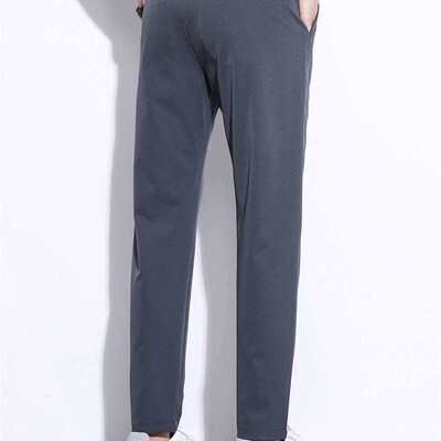 Summer Thin Mens Casual Pants Slim-fit Cropped Pants Loose