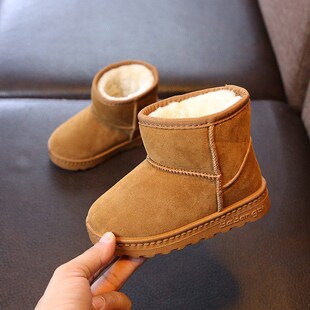 Fashion Children Casual Shoes Girls Boys Cotton Snow Boots W