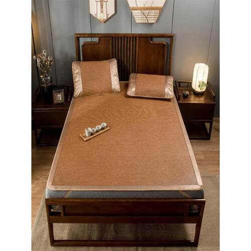 Summer Ice Silk Wier Cooling Mat Tee-Piece Set Single And Do