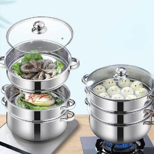 1pc 28cm Four-Layer Steamer Household Multifunction