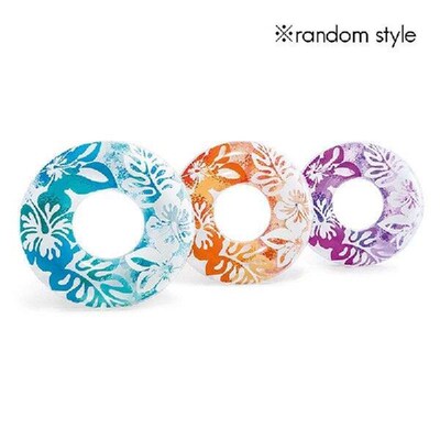 90Cm Inflatable Swimming Ring Hibiscus Flower Thicken Large