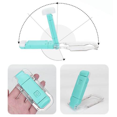 USB Book Light Book Reading Lamp Clip-on Book Lights Folding