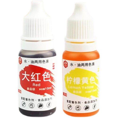 12 Colors Color Pigt 10ml Natural Ink Food Coloring Cake Pas