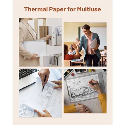 100 Sheets Phomemo A4 Paper Thermal Paper Fold Continuous Pr