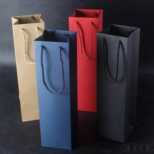 Wine bag tote bag gift bag double wine paper bag wine paper