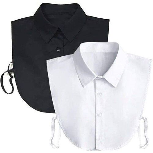 Fashion White Black Lace Fake Collar Blouse Vintage