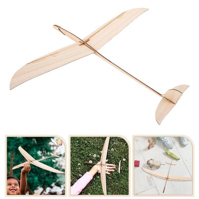 Wooden Hand Throwing Plane Glider Airplane Handicrafts Toy A