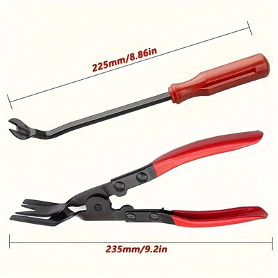 Auto Door Nail Puller Fastener Jaw Screwdriver Set Clip Plie