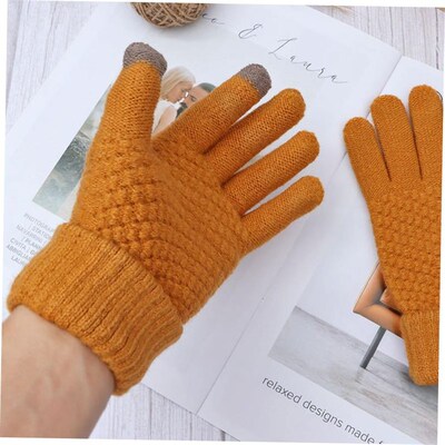 Knitted touch screen gloves winter men women 男女手套针织