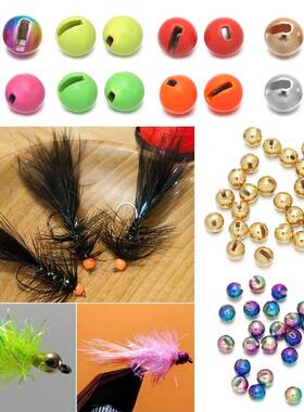 25Pcs/lot Nice-Designed Slotted Tungsten Beads Multi-Color F