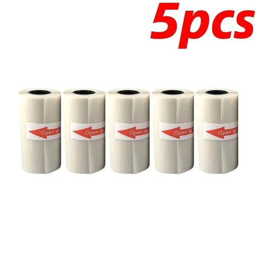 5PCS Mini Printer Paper Transparent Thermal er Paper Self-ad