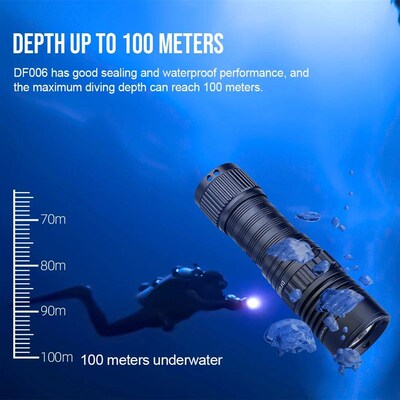 Trustfire DF006 Super bright Diving Flashlight IP68 Waterpro
