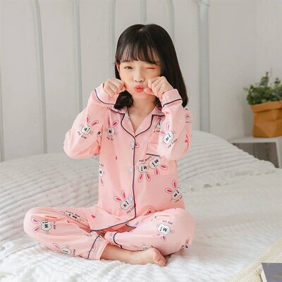Children Cotton Pyjamas Set Baby Sleepwear Pijama Cartoon Pr