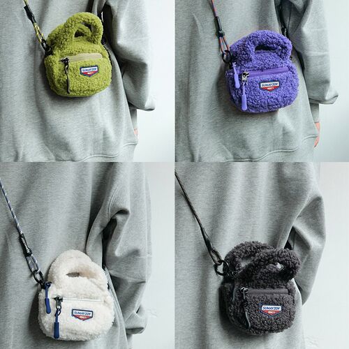 Fashion Women Shoulder Crossbody Bag Woolen Splicing Autumn