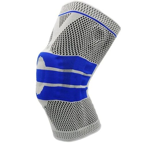 Silicone Spring Full Knee Brace Strap Patella Medial Support
