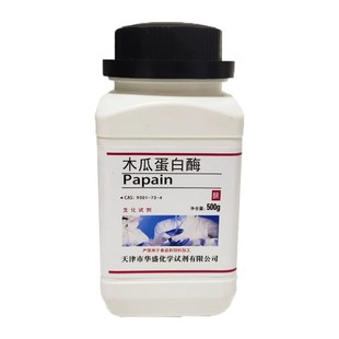 木瓜蛋白酶0g 番木瓜酶番瓜酵素木瓜酶科研专用实验材料 瓶