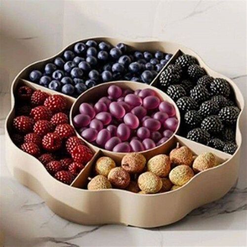 Divided Serving Tray with Lid Compartments Snackle Box