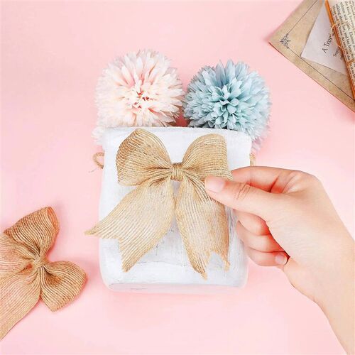 3.8Cm Fish Silk Hemp Bow DIY Christmas Tree Decoration