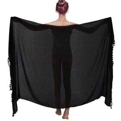 Women Sarong Pareo Wrap Bikini Cover Up Sheer Beachwear Tass